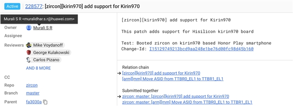 华为测试谷歌新跨平台操作系统Fuchsia:麒麟9