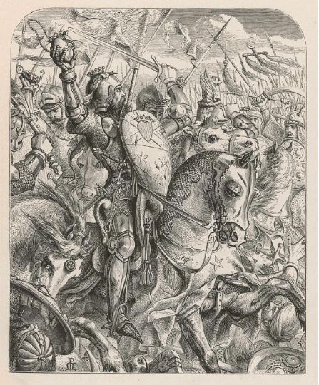 ▲被摩尔人军队包围的詹姆斯·道格拉斯