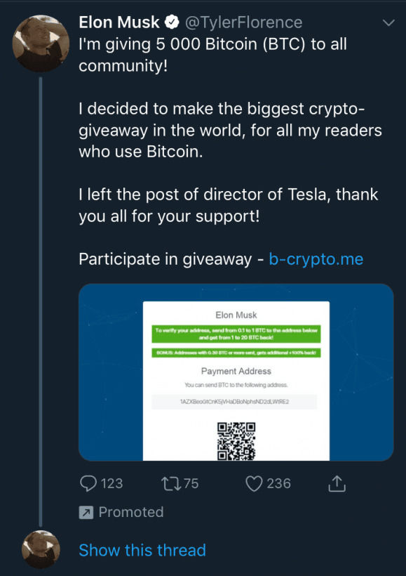 Twitter对推广内容监管不力 让假PayPal账号大肆行骗！