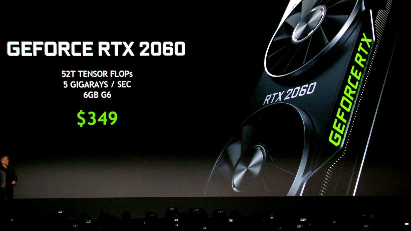 英伟达RTX 2060发布：更贵但快了60%支持光线追踪