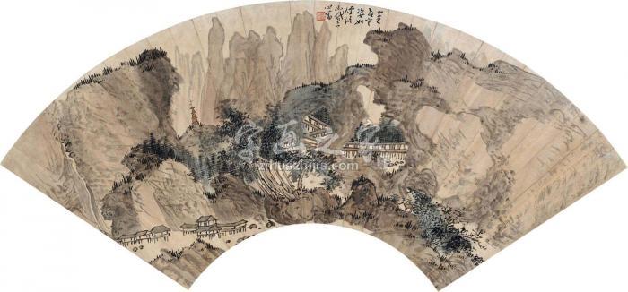 溥儒山色如黛字画之家