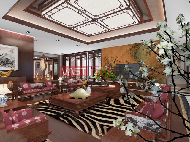 贵阳中式别墅装修风格案例——况有短墙银杏雨,更兼高阁玉兰风