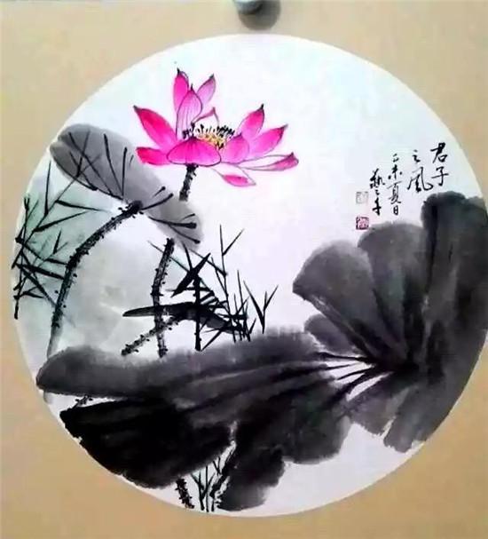 爱,泼墨重彩山水画