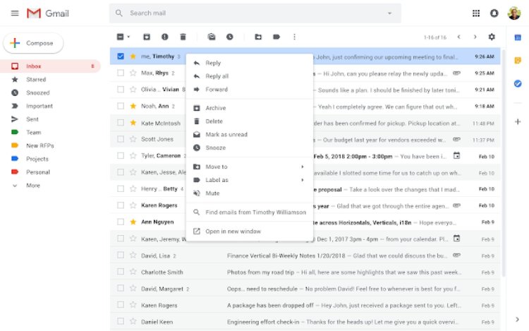 Gmail扩展右击菜单功能，便捷电子邮件管理