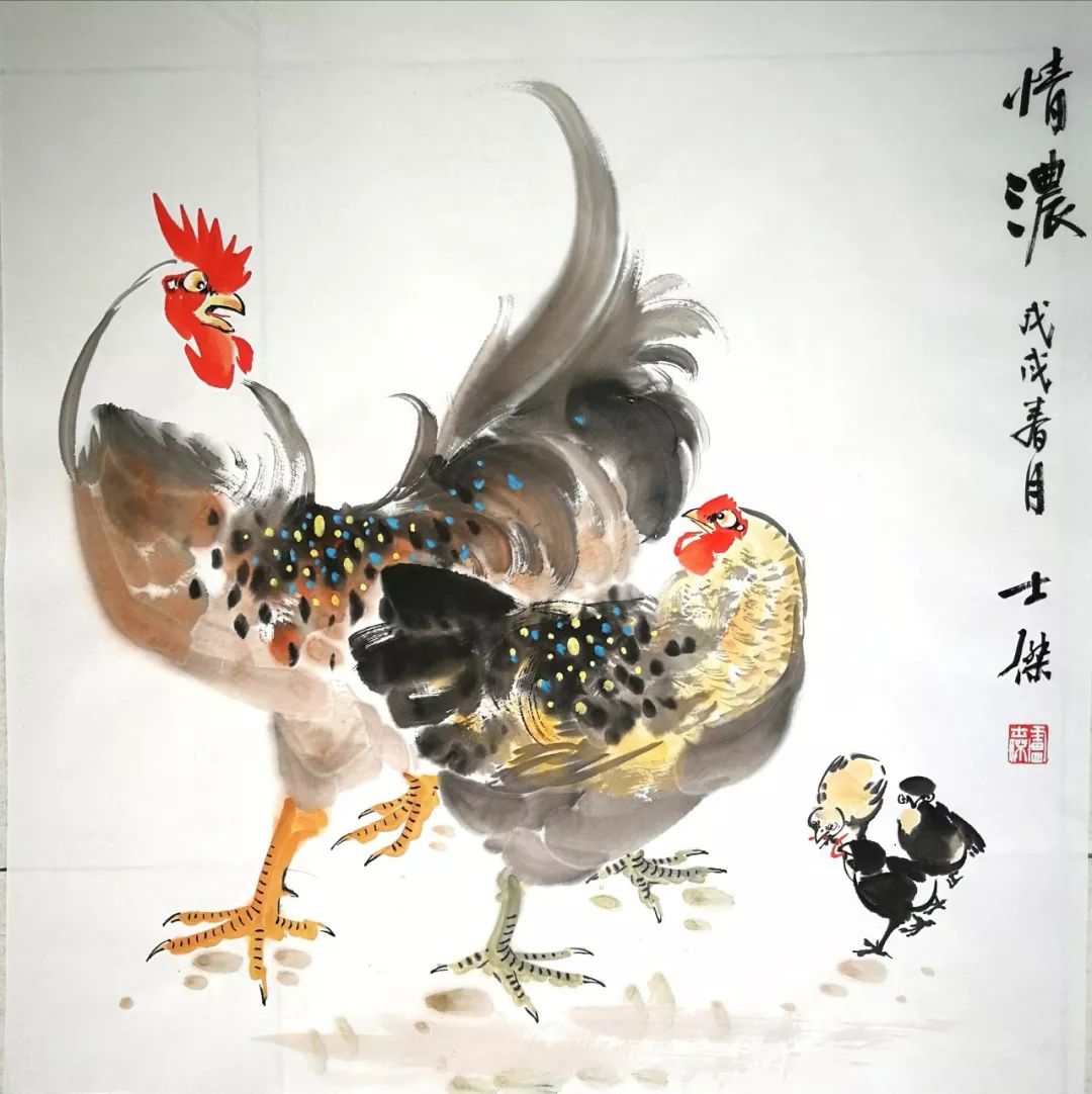 人们为什么喜欢以鸡为题材的国画作品?