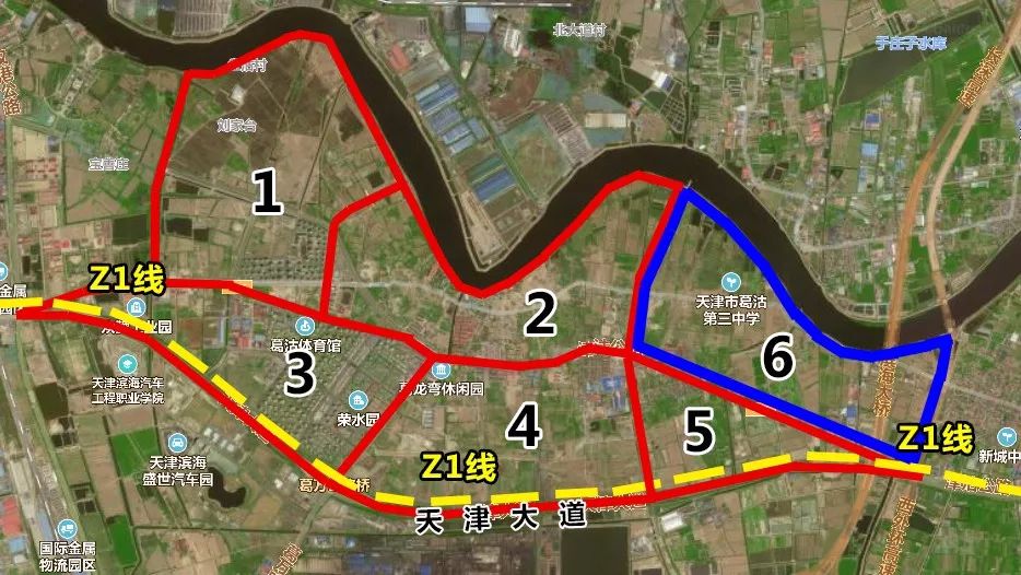 天津地铁z1线(又名天津市域1号线)设计规划为 连接南部新城及双城区