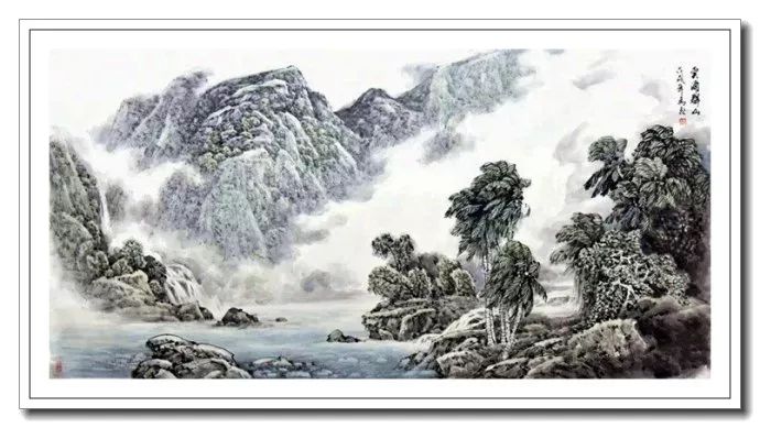椰风海韵--马飞海南山水画