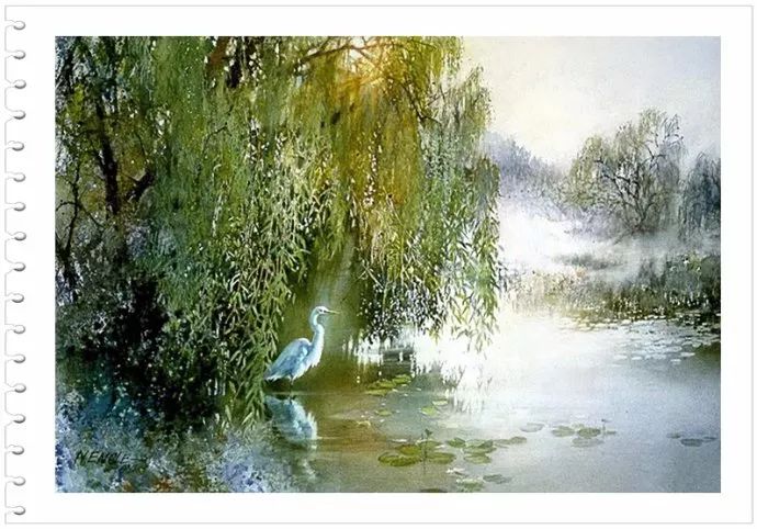 如梦如景--美国画家NitaEngle水彩画