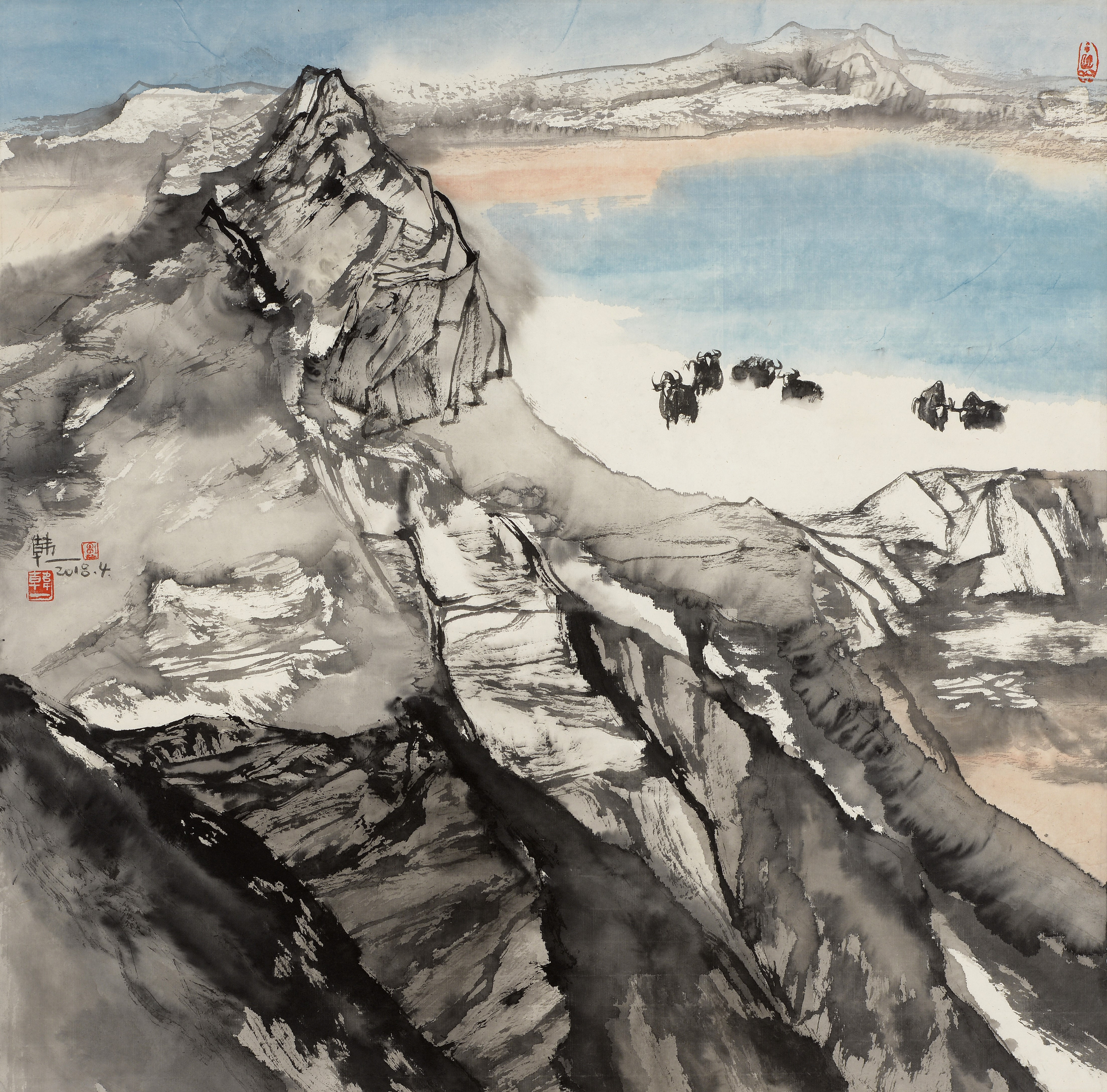 她的西部高原——女画家韩一的山水艺术