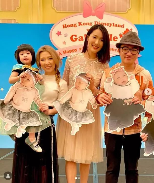 王祖蓝给女儿办百日宴，3个月的Gabrielle在现场简直是表情帝！