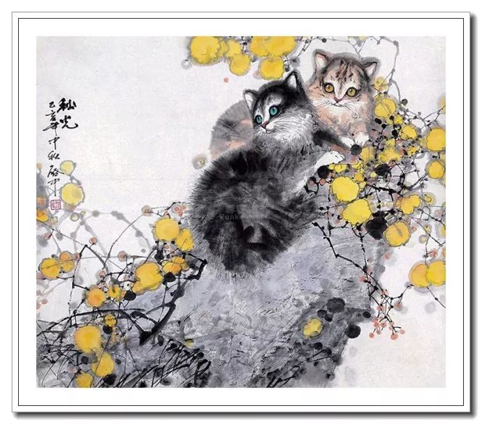 粗犷苍拙--伍启中花鸟动物画