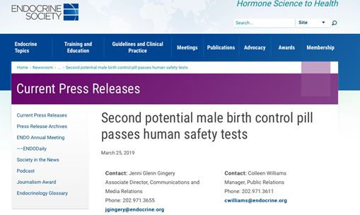 男性避孕药来了!以后女性不用再吃药了?