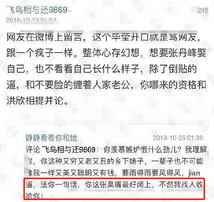假冒毕滢的小号作者发声明：本人只是厂妹，骂洪欣是口不择言？