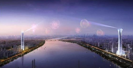 武汉“长江之门”规划图 武汉“长江之门”规划图