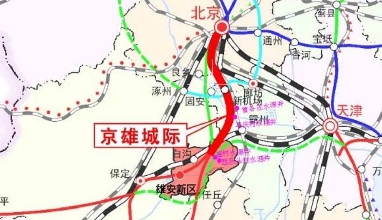 再到霸州北站至雄安站 全程耗时30分钟左右 其中固安东站 距离永清