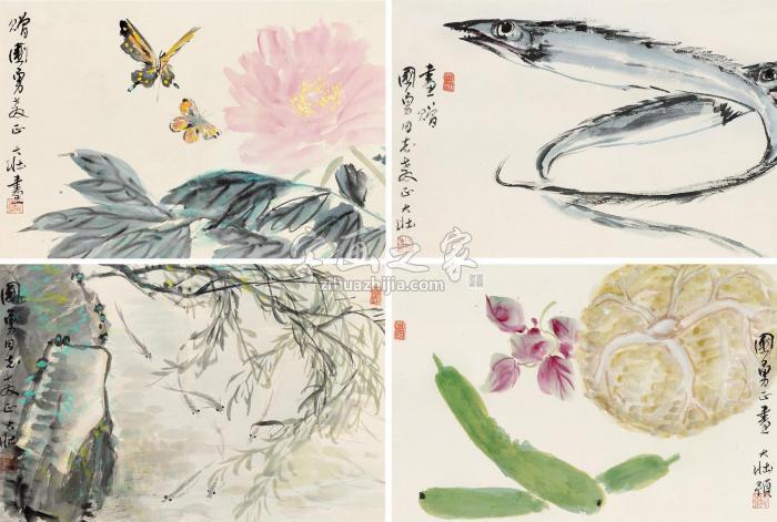 张大壮(四件)字画之家