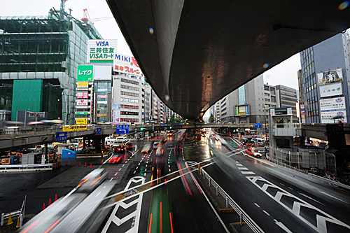 日本东京的拥堵程度在全世界排名第二十五位。（新华社）