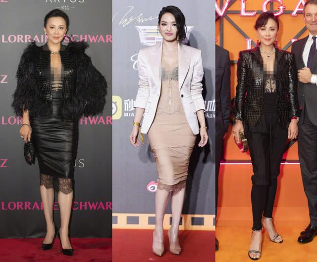 舒淇穿了刘嘉玲的衣服,佟丽娅全身擦粉露馅!章子怡轻松美成最佳