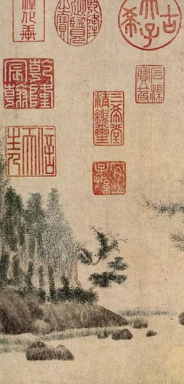 如此好的一幅古画 竟然被盖了300多方印章(图)