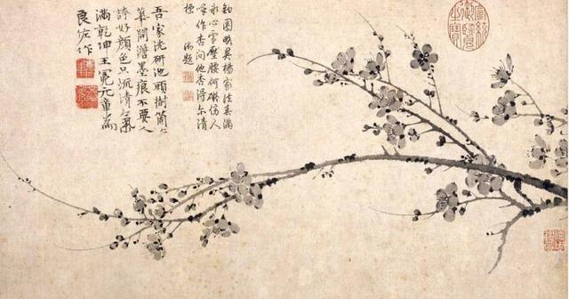 画梅一绝,清代小说家吴敬梓心中的完美人物-元代画家王冕