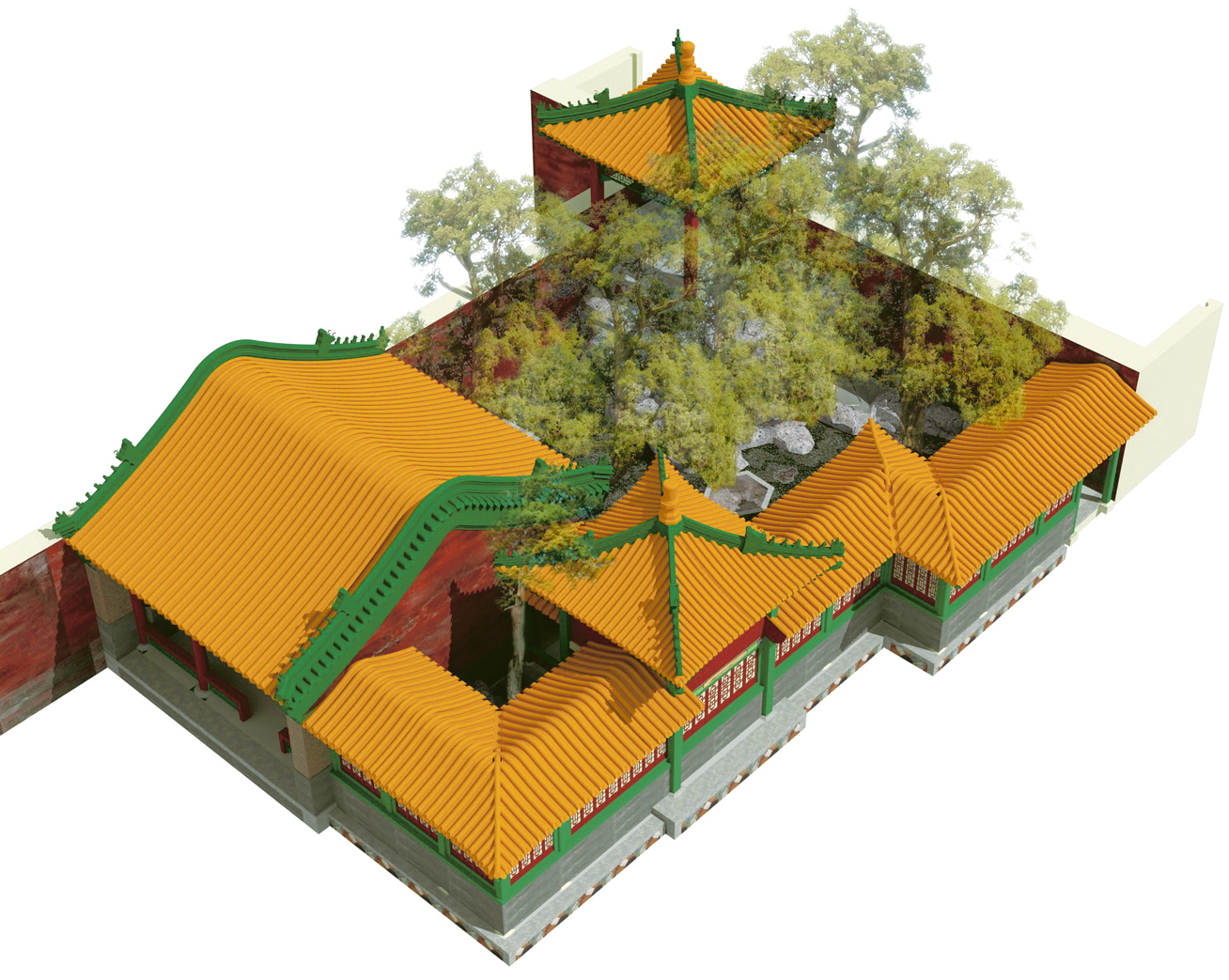 园中之园 鸟瞰示意图