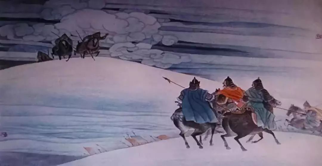 ▲边塞诗中的雪天作战