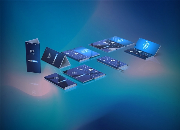 Intel手机设计专利曝光:三块屏幕 Win10系统