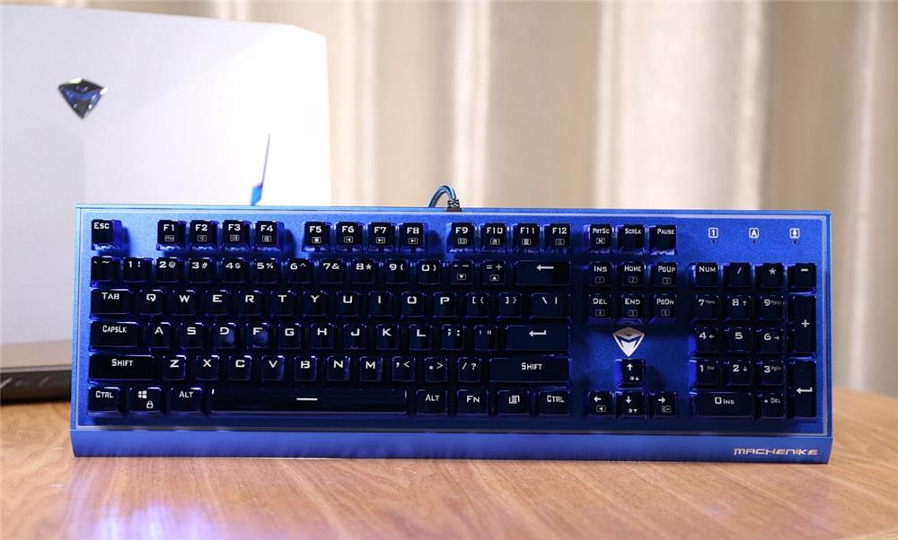 114cm光轨环伺！机械师耀K1机械键盘评测：电镀工艺加持的苍蓝神兽
