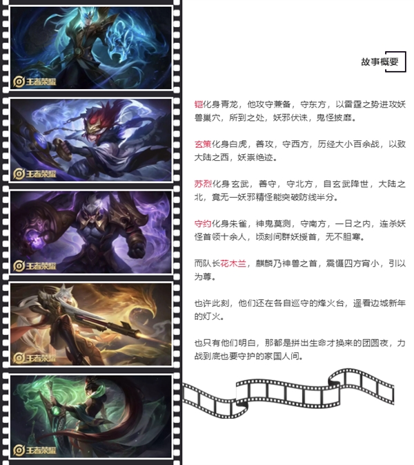 《王者荣耀》猪年限定皮肤全上架：五神兽齐了