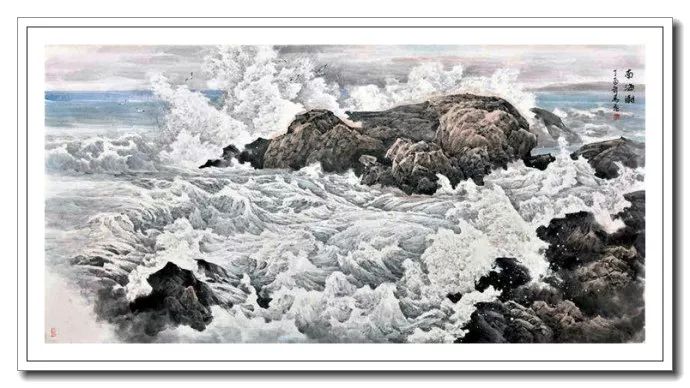 椰风海韵--马飞海南山水画