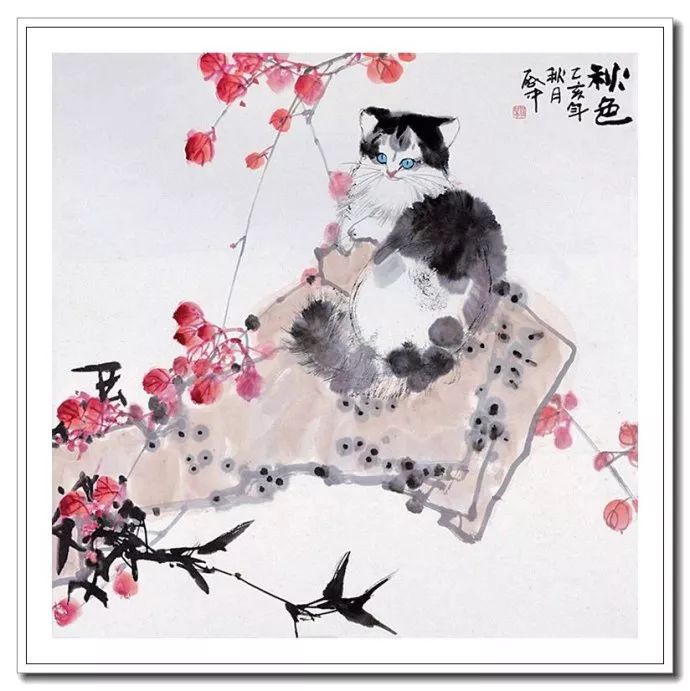 粗犷苍拙--伍启中花鸟动物画