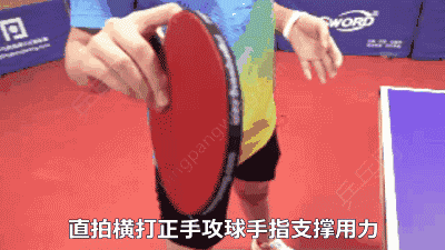 直拍无论横打或正手攻球,原来是这几根手指支撑用力,握拍要这样