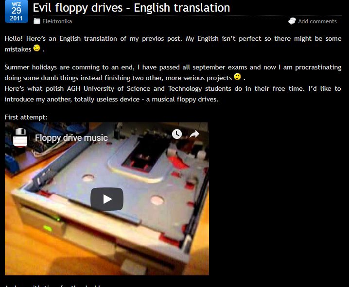 还有人记得软盘吗?老外用这玩意儿弹摇滚乐