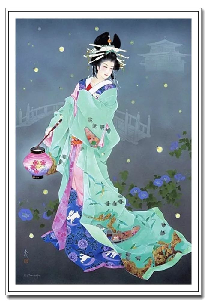 《美人绘》--森田春代日本仕女画 《美人绘》--日本画家森田春代日本仕女画作品赏析