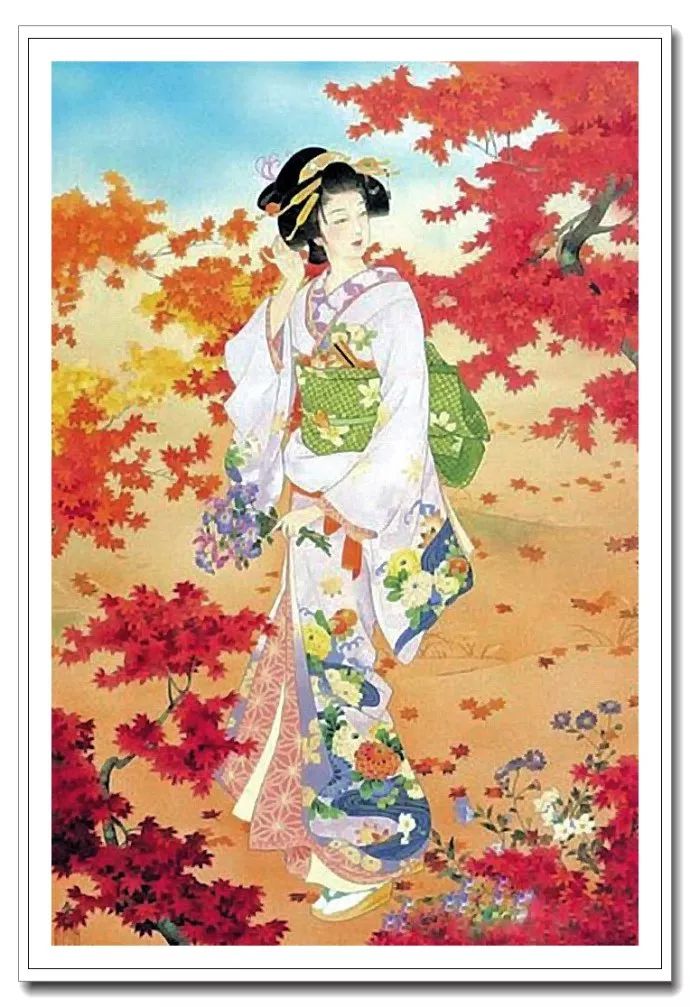 《美人绘》--森田春代日本仕女画 《美人绘》--日本画家森田春代日本仕女画作品赏析