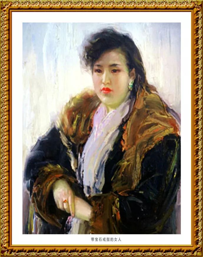 美的神韵--齐梦慧肖像油画
