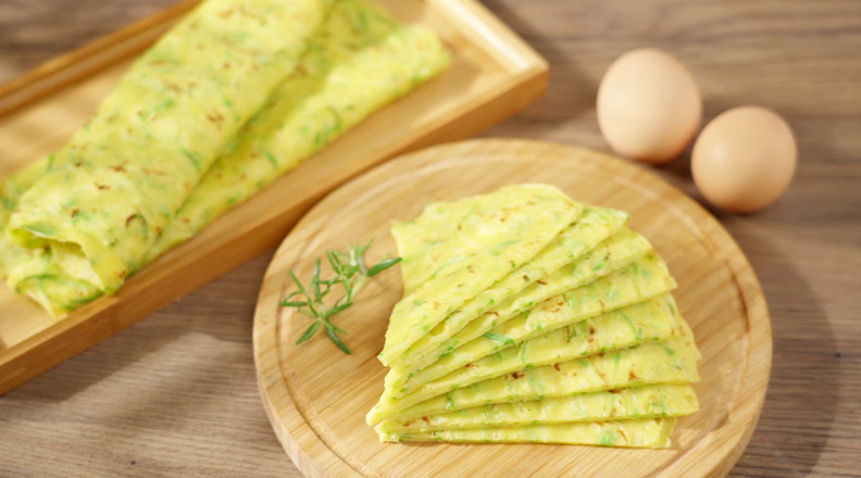 西葫芦早餐饼成品图