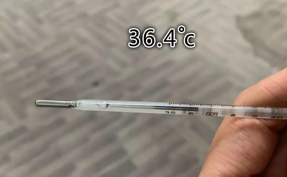 水银体温计测量的体温: 36.5 ℃ 耳温枪测量的体温:36.