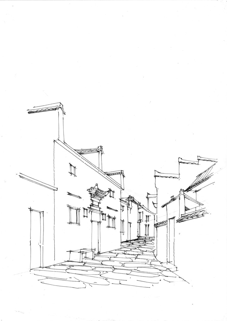 宏村写生|建筑设计手绘写生系列