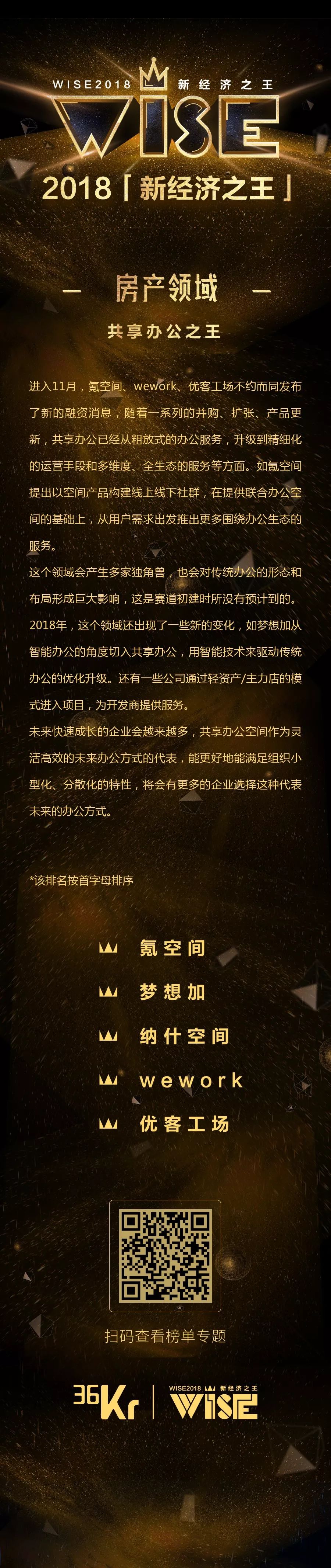 「2018 新经济之王新技术、汽车、企业服务、金融、房产、医疗、出海」榜单揭晓