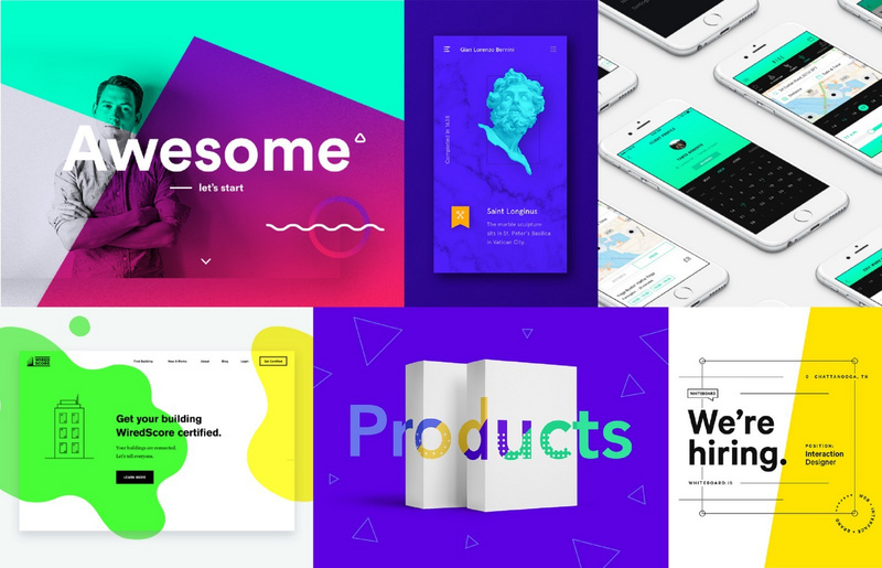 近两年世界设计潮流盘点：避开亮色系，在平面上增加深度