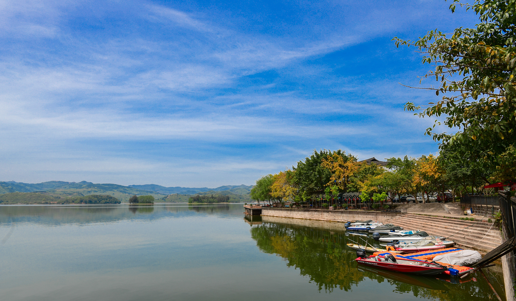 成都高新区三岔湖美景