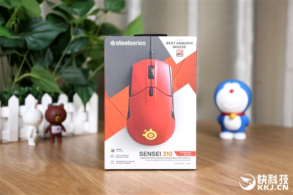 赛睿Sensei 310 Glossy Red火星红开箱图赏：鲜红夺目