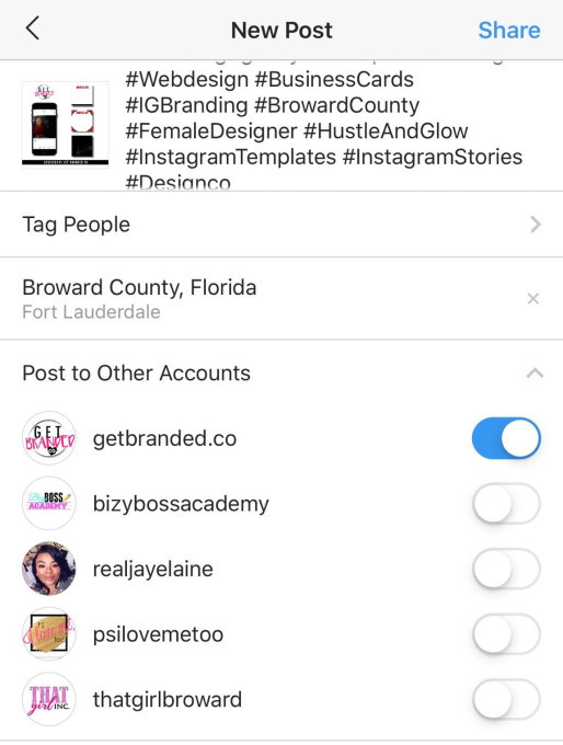 Instagram将允许用户将帖子同时发布到多个帐户