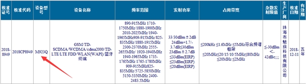 Note 9？魅族神秘新机获得无线电发射型号核准