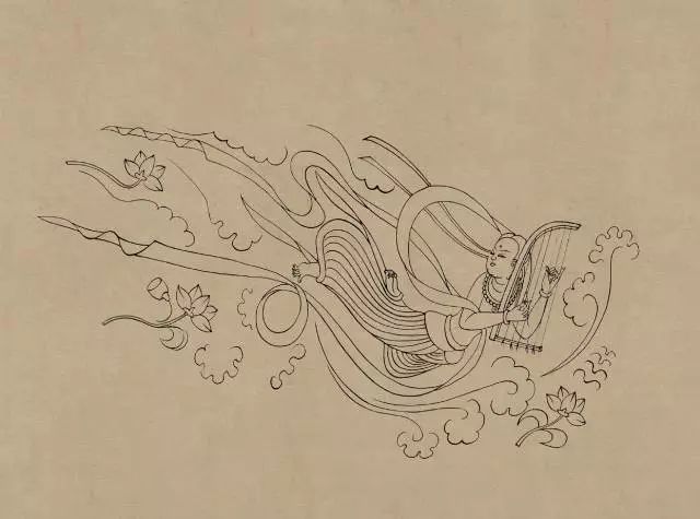 克孜尔石窟,敦煌莫高窟,海量壁画线描稿分享