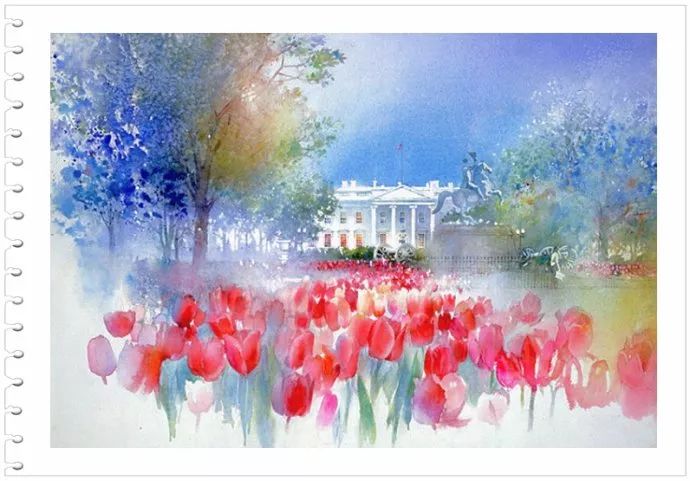 如梦如景--美国画家NitaEngle水彩画
