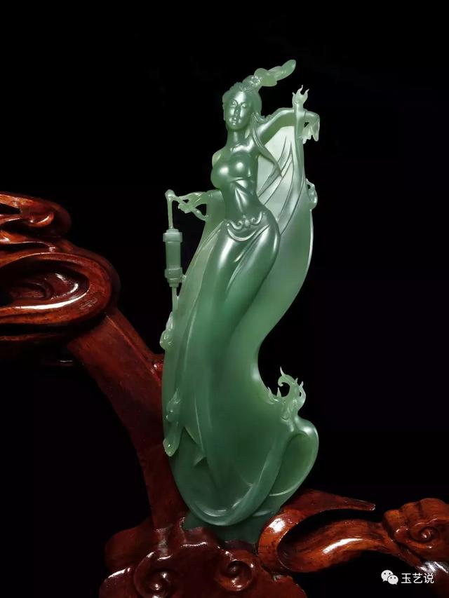 飞天神女,这才是和田玉中的女神们!