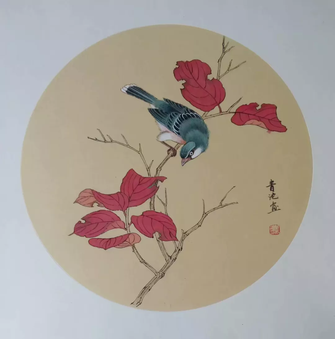 戴青池工笔花鸟小品,清新动人!