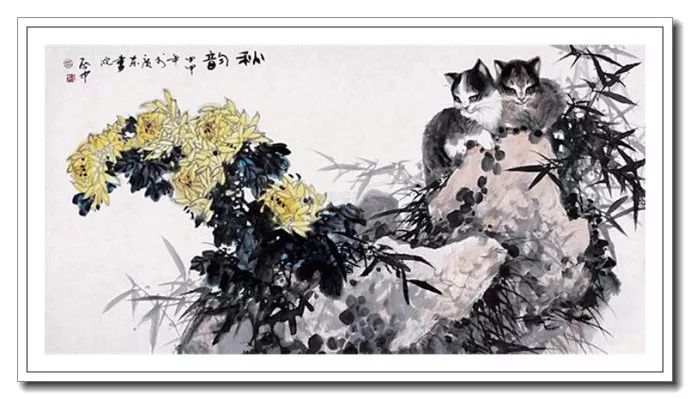 粗犷苍拙--伍启中花鸟动物画